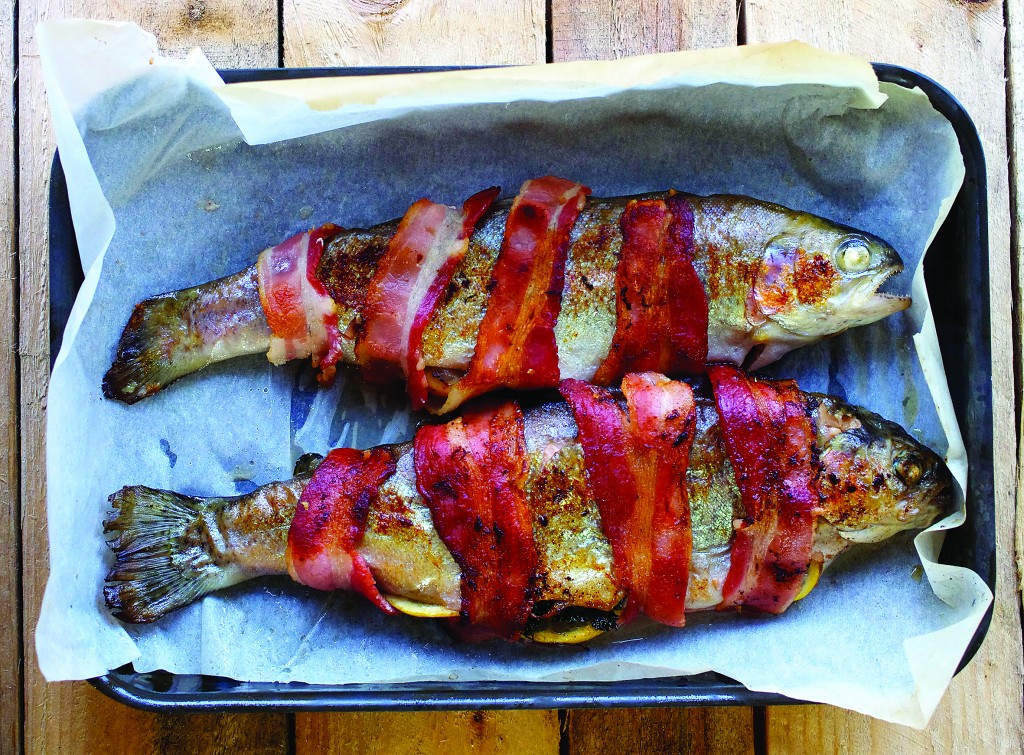 Baked Trout with Bacon Quality Food and Drink